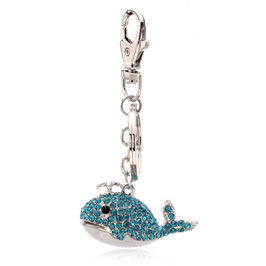 TOGORY Lucky Four Leaves Clover Crystal Breloc Lanțuri Suport Geantă Cataramă Pandantiv pentru Brelocuri Mașină Brelocuri