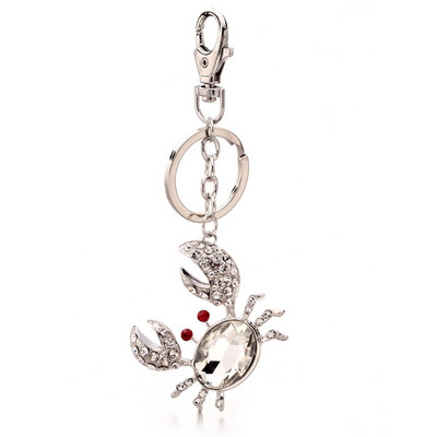 TOGORY Lucky Four Leaves Clover Crystal Breloc Lanțuri Suport Geantă Cataramă Pandantiv pentru Brelocuri Mașină Brelocuri