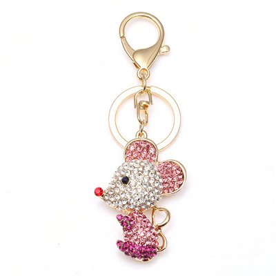 TOGORY Lucky Four Leaves Clover Crystal Breloc Lanțuri Suport Geantă Cataramă Pandantiv pentru Brelocuri Mașină Brelocuri