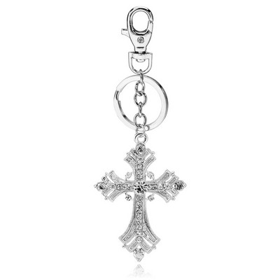 TOGORY Lucky Four Leaves Clover Crystal Breloc Lanțuri Suport Geantă Cataramă Pandantiv pentru Brelocuri Mașină Brelocuri