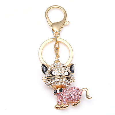 TOGORY Lucky Four Leaves Clover Crystal Breloc Lanțuri Suport Geantă Cataramă Pandantiv pentru Brelocuri Mașină Brelocuri