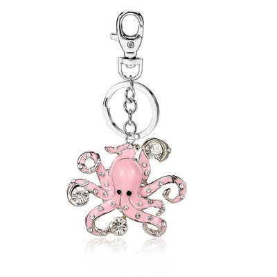 TOGORY Lucky Four Leaves Clover Crystal Breloc Lanțuri Suport Geantă Cataramă Pandantiv pentru Brelocuri Mașină Brelocuri