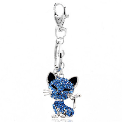 TOGORY Lucky Four Leaves Clover Crystal Breloc Lanțuri Suport Geantă Cataramă Pandantiv pentru Brelocuri Mașină Brelocuri