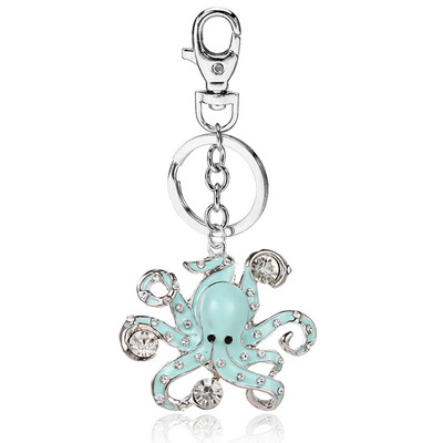 TOGORY Lucky Four Leaves Clover Crystal Breloc Lanțuri Suport Geantă Cataramă Pandantiv pentru Brelocuri Mașină Brelocuri