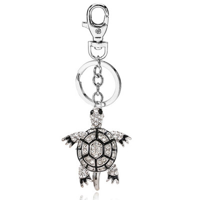 TOGORY Lucky Four Leaves Clover Crystal Breloc Lanțuri Suport Geantă Cataramă Pandantiv pentru Brelocuri Mașină Brelocuri