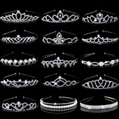 Rafinată prințesă cristal tiara coroană bentiță copii fete dragoste mireasă bal de nunta accesorii pentru petrecere bijuterii cadouri nou