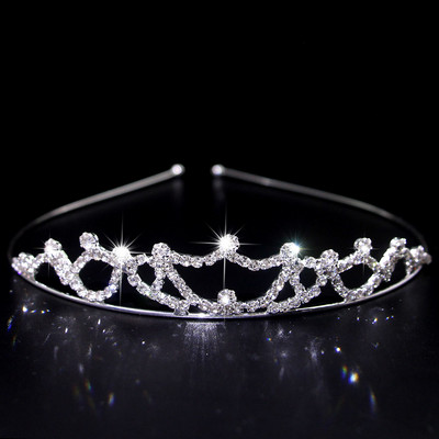 Rafinată prințesă cristal tiara coroană bentiță copii fete dragoste mireasă bal de nunta accesorii pentru petrecere bijuterii cadouri nou