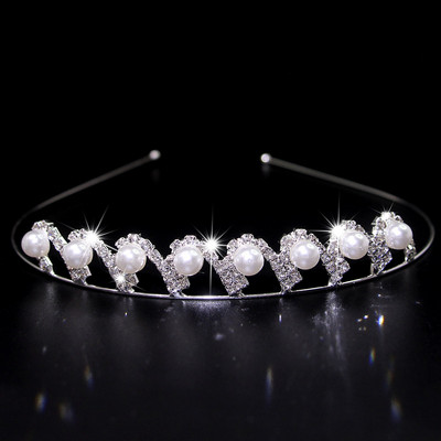 Rafinată prințesă cristal tiara coroană bentiță copii fete dragoste mireasă bal de nunta accesorii pentru petrecere bijuterii cadouri nou