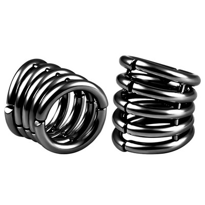 Vanku 1 buc Manșetă pentru lobul urechii dopuri pentru măsurarea urechii, tuneluri pentru urechi, greutatea lobului pentru targă, bijuterii pentru piercing pentru corp cu clips pentru femei.