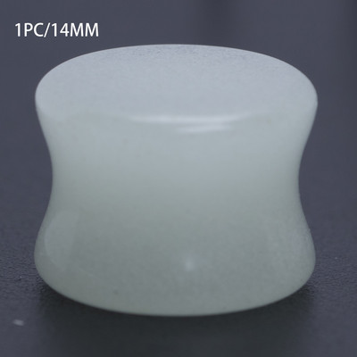 1PC 6-16MM dopuri care strălucesc în întuneric tuneluri din piatră naturală cercei tunel pentru ureche, extensitor pentru ureche, piercing pentru ureche, femeie bărbat