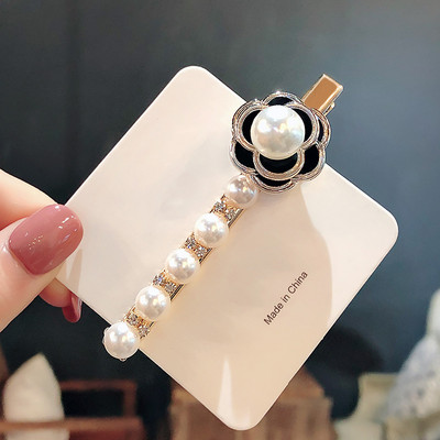 Луксозни бижута Украшение за коса Аксесоари за коса за жени Camellia Pearl Дамски щипки за коса