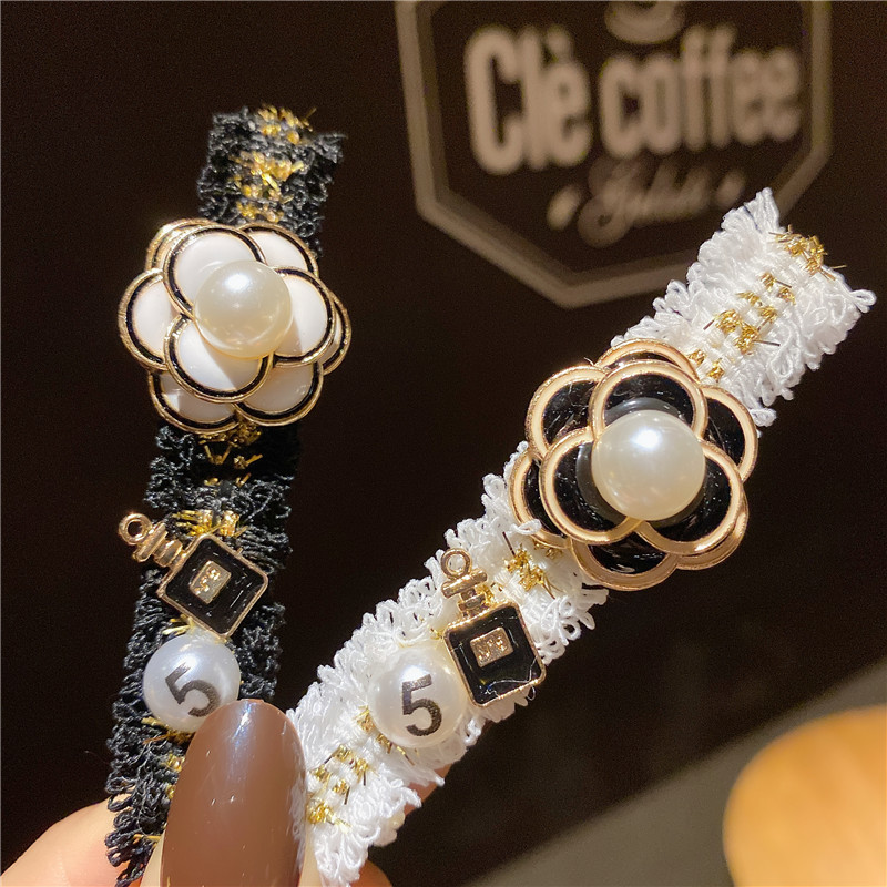 Луксозни бижута Украшение за коса Аксесоари за коса за жени Camellia Pearl Дамски щипки за коса