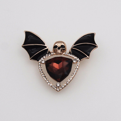 Nou stil european și american Halloween gotic punk personalitate craniu liliac corsaj broșă de vânzare fierbinte broșă