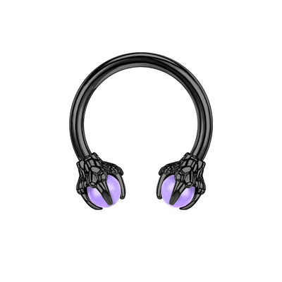 ZS 16G Inel pentru nas cu gheare de dragon Cerceu concă răsucit din oțel inoxidabil.