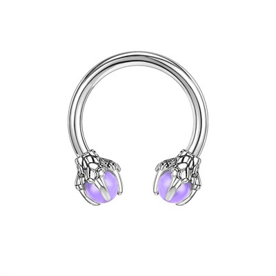 ZS 16G Inel pentru nas cu gheare de dragon Cerceu concă răsucit din oțel inoxidabil.