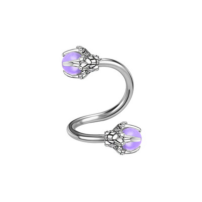 ZS 16G Inel pentru nas cu gheare de dragon Cerceu concă răsucit din oțel inoxidabil.