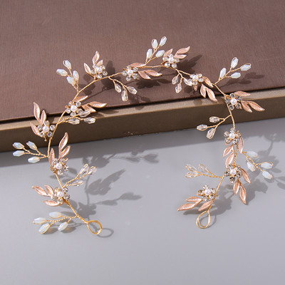 Perle Strasuri Femei Bentiță Nuntă Accesorii Păr Pentru Femei Mireasă Tiara Bentiță Bijuterii Păr Color Argintiu Bentita