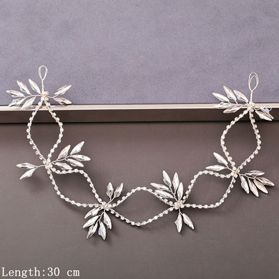 Perle Strasuri Femei Bentiță Nuntă Accesorii Păr Pentru Femei Mireasă Tiara Bentiță Bijuterii Păr Color Argintiu Bentita