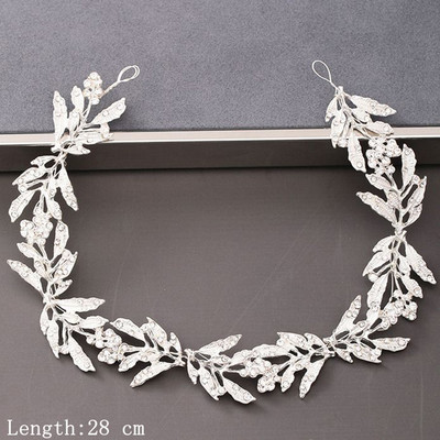 Perle Strasuri Femei Bentiță Nuntă Accesorii Păr Pentru Femei Mireasă Tiara Bentiță Bijuterii Păr Color Argintiu Bentita