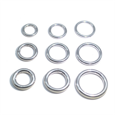 1BUC 2mm 2.5mm 3mm Segment Clickers Inel de cerc din oțel inoxidabil Piercing de corp pentru cartilajul buzei buzei cu balamale gros.