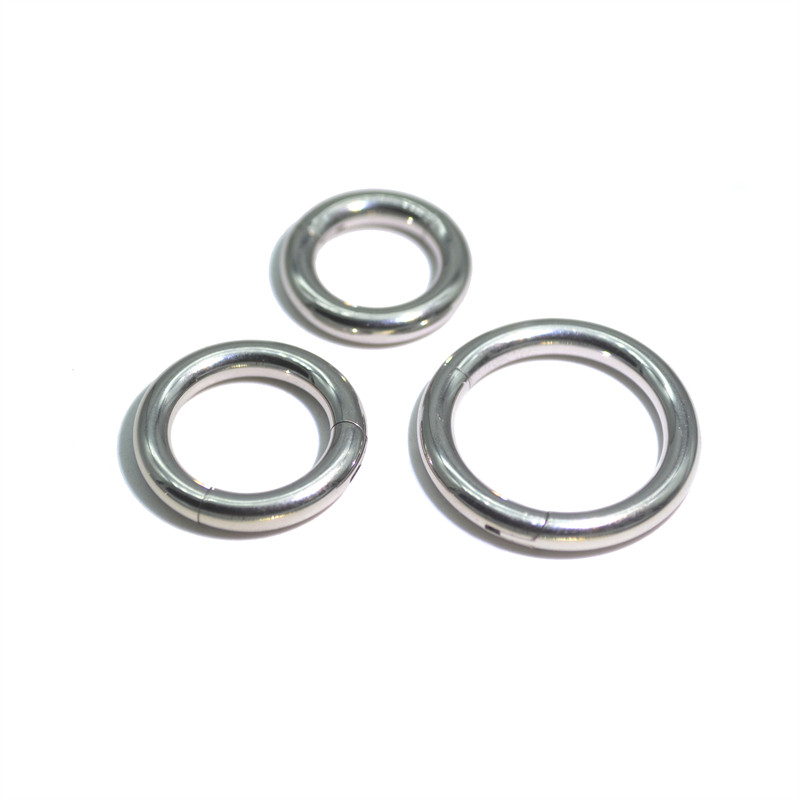 1 db 2 mm-es 2,5 mm-es 3 mm-es szegmenskattintók rozsdamentes acél karikagyűrű vastag csuklós septum ajakfül porc testpiercing