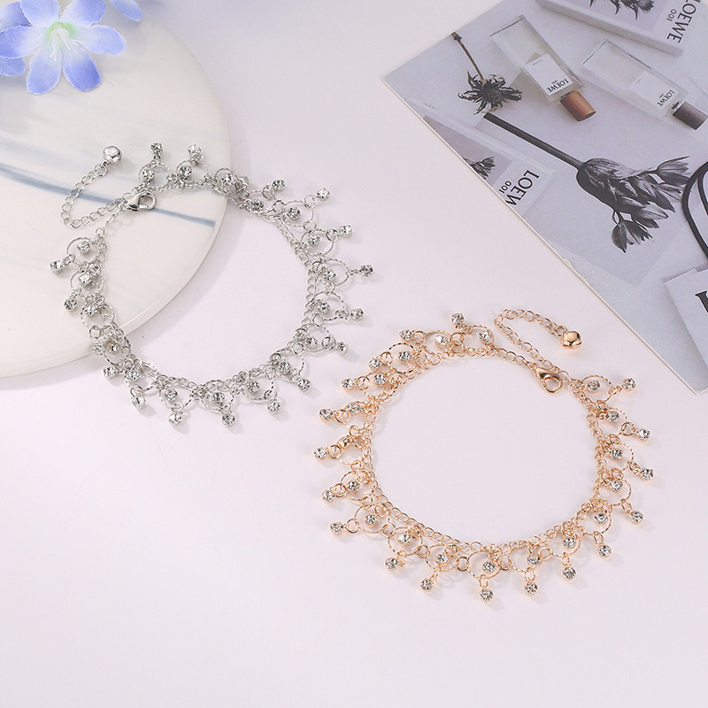 Comerț cu ridicata Nouă bijuterii de modă Beach Dance Yoga gleznă stras ciucuri gleznă pentru femei caracteristică namour farmec cadou de Crăciun