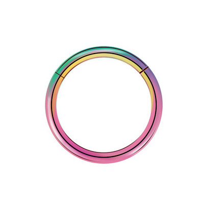 20G 18G 16G G23 titan cu balamale segment inel nas septum clicker cartilaj ureche tragus helix piercing buze bijuterii punk unisex