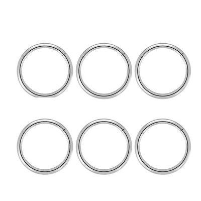 20G 18G 16G G23 titan cu balamale segment inel nas septum clicker cartilaj ureche tragus helix piercing buze bijuterii punk unisex