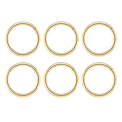 20G 18G 16G G23 titan cu balamale segment inel nas septum clicker cartilaj ureche tragus helix piercing buze bijuterii punk unisex