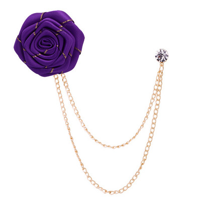 Țesătură, flori, trandafiri, broșe, ace, lanț metalic, ciucuri, guler pentru costum bărbați, ace de rever, bărbați, femei, coreeană, banchet, bijuterii de modă