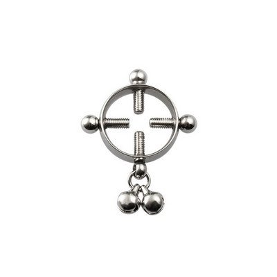 1 τμχ Βιδωτοί σφιγκτήρες θηλής Σέξι τρυπήματα για γυναίκες από ανοξείδωτο ατσάλι Ψεύτικο κόσμημα για τρύπημα θηλής Ασπίδα δαχτυλιδιού θηλής χωρίς διάτρηση