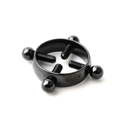 1 τμχ Βιδωτοί σφιγκτήρες θηλής Σέξι τρυπήματα για γυναίκες από ανοξείδωτο ατσάλι Ψεύτικο κόσμημα για τρύπημα θηλής Ασπίδα δαχτυλιδιού θηλής χωρίς διάτρηση