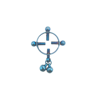 1 τμχ Βιδωτοί σφιγκτήρες θηλής Σέξι τρυπήματα για γυναίκες από ανοξείδωτο ατσάλι Ψεύτικο κόσμημα για τρύπημα θηλής Ασπίδα δαχτυλιδιού θηλής χωρίς διάτρηση