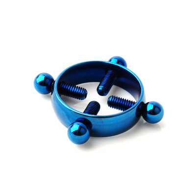 1 τμχ Βιδωτοί σφιγκτήρες θηλής Σέξι τρυπήματα για γυναίκες από ανοξείδωτο ατσάλι Ψεύτικο κόσμημα για τρύπημα θηλής Ασπίδα δαχτυλιδιού θηλής χωρίς διάτρηση