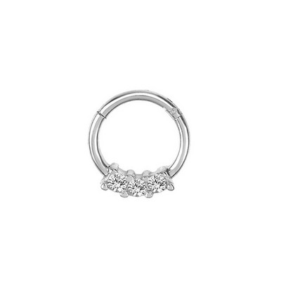 WaterDrop Flower Moon Heart CZ Zircon Punk Inele pentru nas Septum Hoop Cercei Daith Conch Piercing Stud 16G