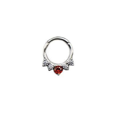 WaterDrop Flower Moon Heart CZ Zircon Punk Inele pentru nas Septum Hoop Cercei Daith Conch Piercing Stud 16G