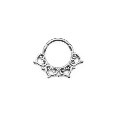 WaterDrop Flower Moon Heart CZ Zircon Punk Inele pentru nas Septum Hoop Cercei Daith Conch Piercing Stud 16G