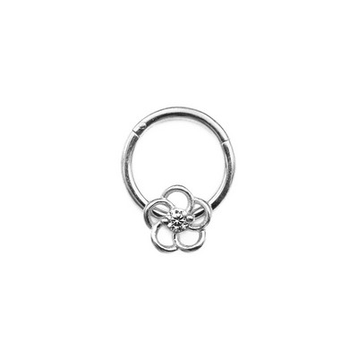 WaterDrop Flower Moon Heart CZ Zircon Punk Inele pentru nas Septum Hoop Cercei Daith Conch Piercing Stud 16G