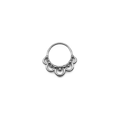 WaterDrop Flower Moon Heart CZ Zircon Punk Inele pentru nas Septum Hoop Cercei Daith Conch Piercing Stud 16G
