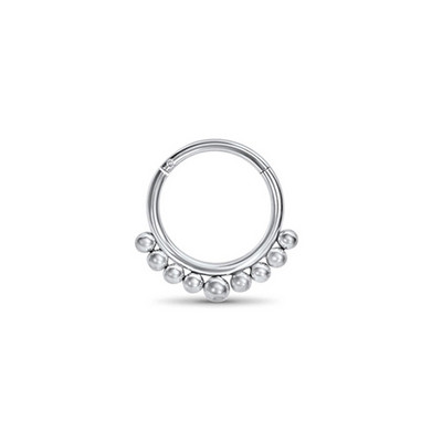 WaterDrop Flower Moon Heart CZ Zircon Punk Inele pentru nas Septum Hoop Cercei Daith Conch Piercing Stud 16G
