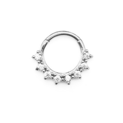 WaterDrop Flower Moon Heart CZ Zircon Punk Inele pentru nas Septum Hoop Cercei Daith Conch Piercing Stud 16G