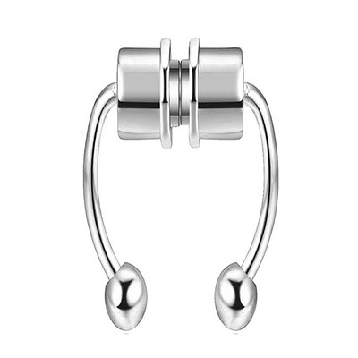Uniszex hamis orrgyűrű, újrafelhasználható mágneses patkó, nem piercing, allergia megelőzésére testpiercing ékszerek, rozsdamentes acél gyűrűs karika