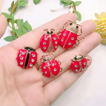 Morkopela Ladybugs Емайлирани игли за яка Брошки Малки насекоми Игли Бижута Метални Дамски Мъжки Щипки за дрехи Брошки Аксесоари