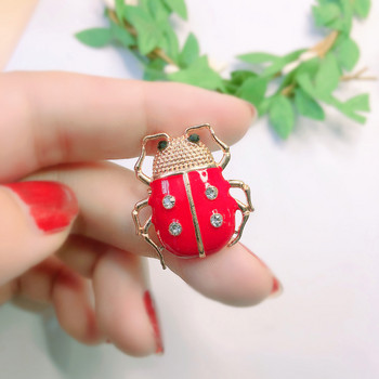 Morkopela Ladybugs Емайлирани игли за яка Брошки Малки насекоми Игли Бижута Метални Дамски Мъжки Щипки за дрехи Брошки Аксесоари