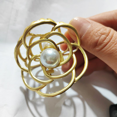 Bijuterii de lux cu gheare de păr Camelia Crab ace de păr ace de păr pentru petrecere femei Agrafe de păr pentru femei accesorii de păr fete