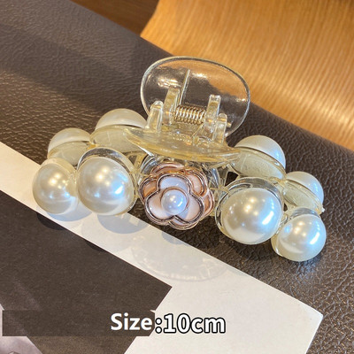 Bijuterii de lux cu gheare de păr Camelia Crab ace de păr ace de păr pentru petrecere femei Agrafe de păr pentru femei accesorii de păr fete