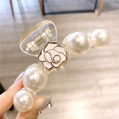 Bijuterii de lux cu gheare de păr Camelia Crab ace de păr ace de păr pentru petrecere femei Agrafe de păr pentru femei accesorii de păr fete