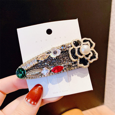 Bijuterii de lux cu gheare de păr Camelia Crab ace de păr ace de păr pentru petrecere femei Agrafe de păr pentru femei accesorii de păr fete