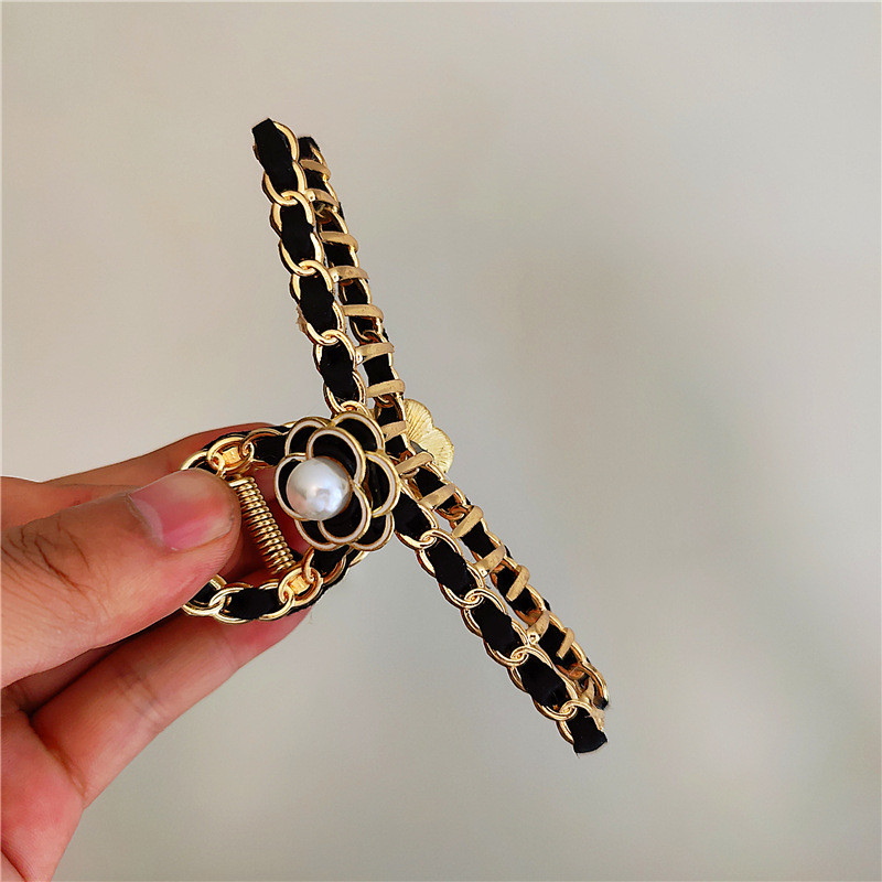 Bijuterii de lux cu gheare de păr Camelia Crab ace de păr ace de păr pentru petrecere femei Agrafe de păr pentru femei accesorii de păr fete