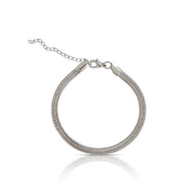 Nauja klasikinė gyvatės sąvaržėlės grandinėlė, moteriška, paprastas plotis 4 mm, nerūdijančio plieno grandinėlė, skirta moterims papuošalų dovana